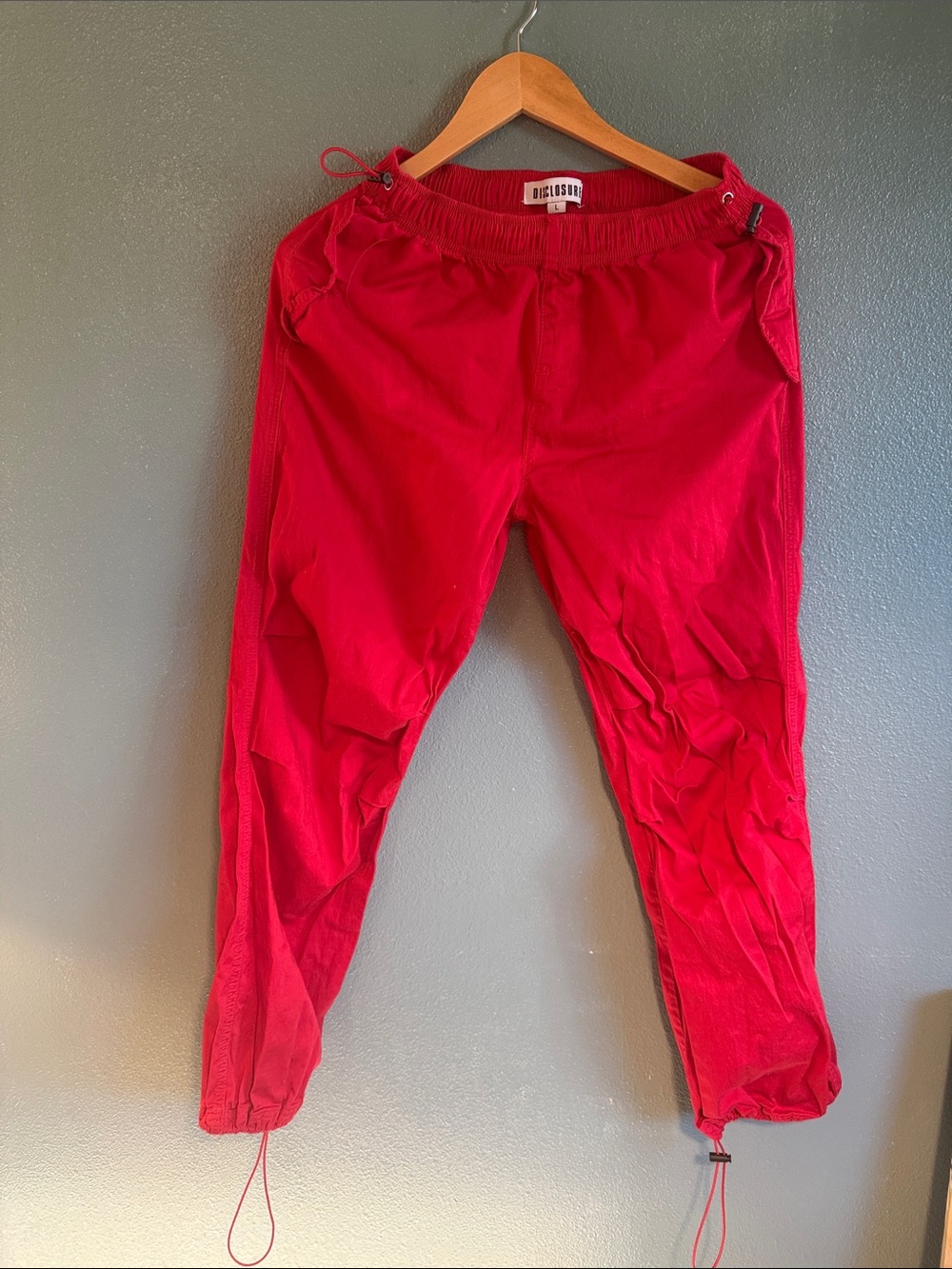 Dickies Women's Red Drawstring Jogger Pants